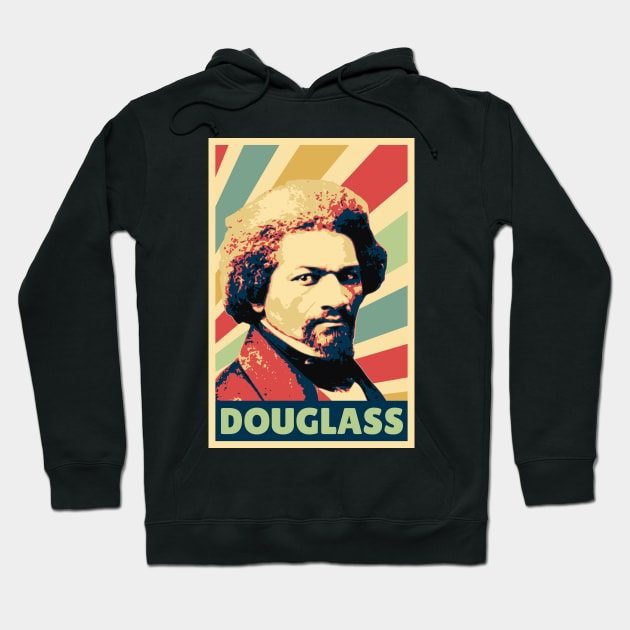 Frederick Douglass Vintage Colors Hoodie by Nerd_art